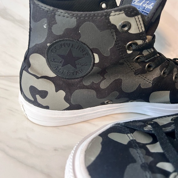Converse Chuck Taylor 2 Men’s High Top Camo Black Gray Reflective Size 11 - Picture 11 of 15